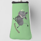 Sonnenafrikanische Warthos-Schwein-Cartoon-Illustr Golf Headcover (Rotieren 90)