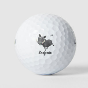 Sonnenafrikanische Warthos-Schwein-Cartoon-Illustr Golfball