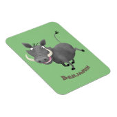 Sonnenafrikanische Warthos-Schwein-Cartoon-Illustr Magnet (Rechte Seite)