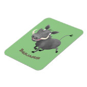 Sonnenafrikanische Warthos-Schwein-Cartoon-Illustr Magnet (Linke Seite)