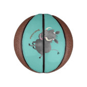 Sonnenafrikanische Warthos-Schwein-Cartoon-Illustr Mini Basketball (Vertikal)