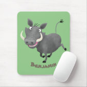 Sonnenafrikanische Warthos-Schwein-Cartoon-Illustr Mousepad (Mit Mouse)