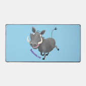 Sonnenafrikanische Warthos-Schwein-Cartoon-Illustr Schreibtischunterlage (Vorderseite)