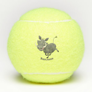 Sonnenafrikanische Warthos-Schwein-Cartoon-Illustr Tennisbälle