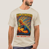 Sonnenagamen-Echsen-Kunst T-Shirt (Vorderseite)
