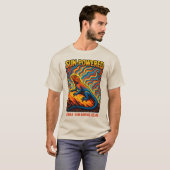 Sonnenagamen-Echsen-Kunst T-Shirt (Vorne ganz)