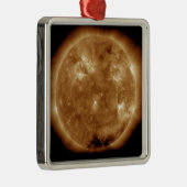 Sonnenaktivität auf der Sonne 5 Silbernes Ornament (Rechts)