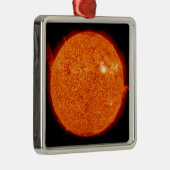 Sonnenaktivität Silbernes Ornament (Rechts)