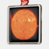 Sonnenaktivität Silbernes Ornament (Links)