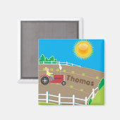 Sonnenanbau Kinder Personalisiert Magnet (Vorderseite/Rückseite)