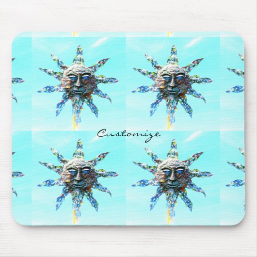 Sonnenanbeter auf blauem Thunder_Cove Mousepad (Vorne)