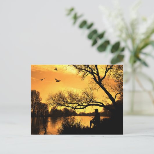 Sonnenanbeter Postkarte (Stehend Vorderseite)