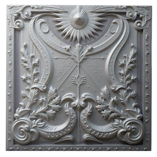 Sonnenanbetung Fliese (Vorderseite)