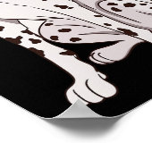 Sonnenanbetung zu Halloween-Hundin Poster (Ecke)