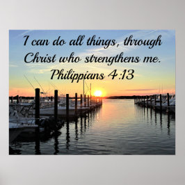 SONNENANLAGE AM SEE DER PHILIPPIANER 4:13 POSTER