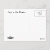 SONNENANLAGE AUF DEM BERG POSTKARTE (Rückseite)