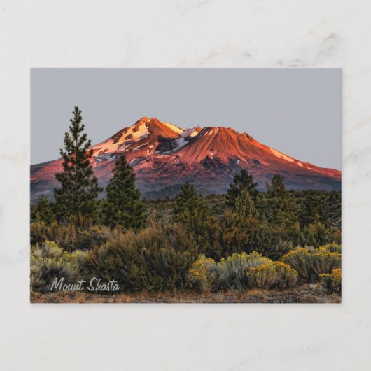 SONNENANLAGE AUF DEM BERG POSTKARTE (Vorderseite)