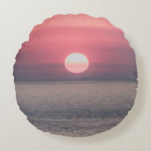 SONNENANLAGE AUF OCEAN HORIZON RUNDES KISSEN