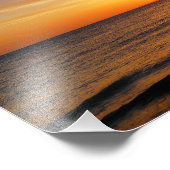 SONNENANLAGE ÜBER DEM MEER FOTODRUCK (Ecke)