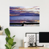 SONNENANLAGE ÜBER DEM MEER POSTER (Heimbüro)