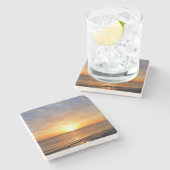 SONNENANLAGE ÜBER DEM MEER STEINUNTERSETZER (Seitenansicht)