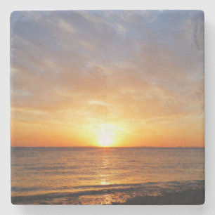 SONNENANLAGE ÜBER DEM MEER STEINUNTERSETZER