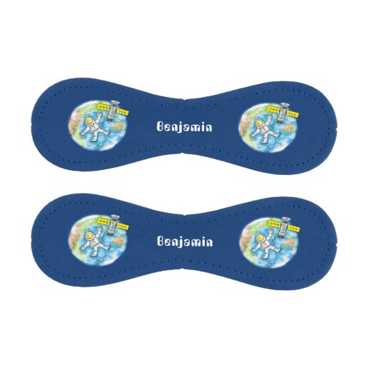 Sonnenastronaut im Weltraum und Cartoon der Erde Baseball (Paneele)