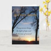 Sonnenaufgang5 Beileid Karte (Gelbe Blume)