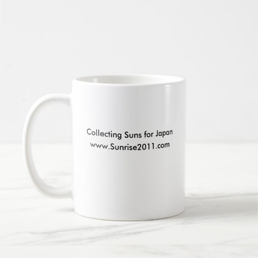 Sonnenaufgang 2011 - Die Sonnen der Welt für Japan Kaffeetasse (Links)
