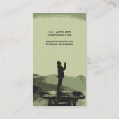 Sonnenaufgang 8-Bit-Visitenkarte Visitenkarte (Rückseite)