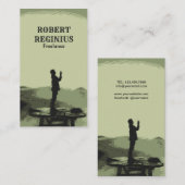 Sonnenaufgang 8-Bit-Visitenkarte Visitenkarte (Vorne/Hinten)