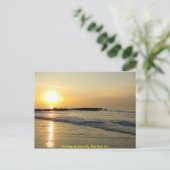 Sonnenaufgang am Atlantik Postkarte (Stehend Vorderseite)