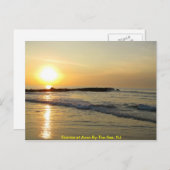 Sonnenaufgang am Atlantik Postkarte (Vorne/Hinten)