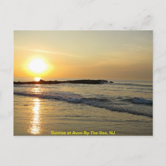 Sonnenaufgang am Atlantik Postkarte (Vorderseite)