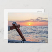 Sonnenaufgang am Bali Postkarte (Vorne/Hinten)