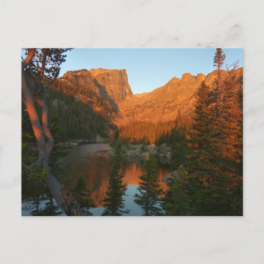 Sonnenaufgang am Dream Lake II Postkarte (Vorderseite)