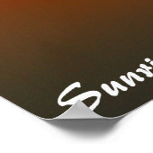 Sonnenaufgang am Dundowran Beach Poster (Ecke)