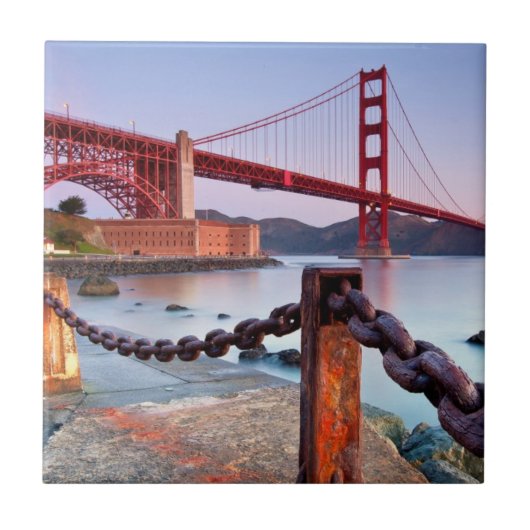 Sonnenaufgang am Fort-Punkt Fliese (Vorderseite)