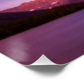 Sonnenaufgang am Glacier Poster (Ecke)