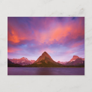 Sonnenaufgang am Glacier Postkarte