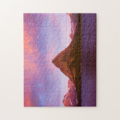 Sonnenaufgang am Gletscher Puzzle (Vertikal)
