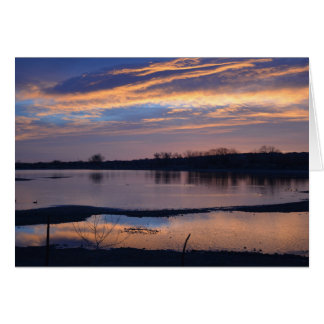 Sonnenaufgang am Grundlinien-Reservoir