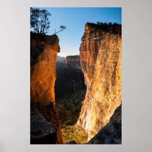 Sonnenaufgang am Hanging Rock, Blue Mountains, Aus Poster