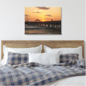 Sonnenaufgang am Juno Beach Pier Leinwanddruck (Insitu (Schlafzimmer))