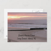 Sonnenaufgang am LBI Postkarte (Vorne/Hinten)
