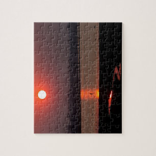 Sonnenaufgang am Mandavu-Staudamm Puzzle