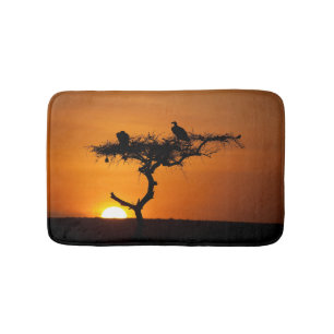 Sonnenaufgang am Masai Mara, Kenia Badematte