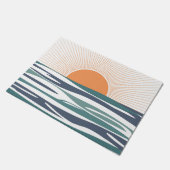 Sonnenaufgang am Meer Fußmatte (Schrägansicht)