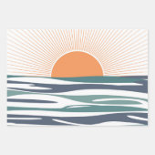 Sonnenaufgang am Meer Geschenkpapier Set (Vorderseite)
