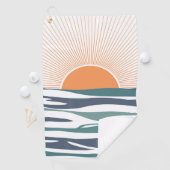 Sonnenaufgang am Meer Golfhandtuch (Insitu)